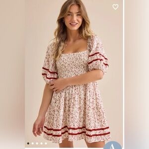 NWT Altar’d State Chaya Puff Sleeve Dress